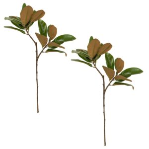 Kit 2 Hastes de Camélia Artificial Planta Decorativa 75cm Decoromax