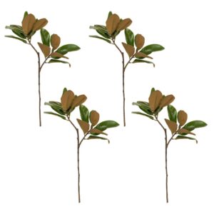 Kit 4 Hastes de Camélia Artificial Planta Decorativa 75cm Decoromax