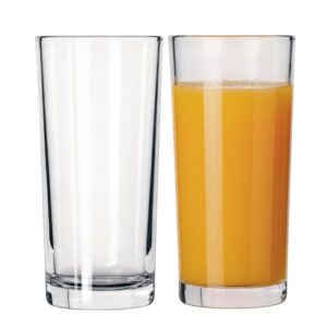 Jogo 2 Copo Alto de Vidro para Drinks Liso Transparente Jamaica 320ml Class Home
