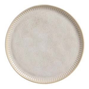 Prato Raso Porto Brasil Linhas Latte Stoneware Off White Mesa Posta 27,5cm