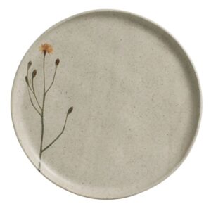 Prato Raso Porto Brasil Campestre Bio Stoneware Off White Mesa Posta 27,5cm
