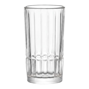 Copo Alto de Vidro Lapidado Transparente para Água e Drinks Cristalle Haüskraft 385ml