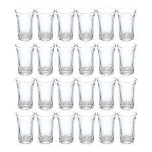 Kit 24 Copo de Shot Dose Vidro Transparente Copinho para Cachaça Tequila Base Resistente 40ml Haüskraft