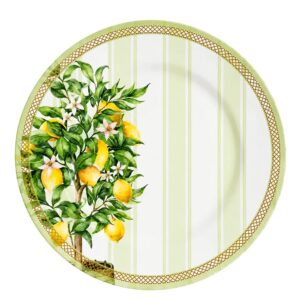 Prato Raso de Cerâmica 29,5cm Limão Siciliano Doce Limone Plus Alleanza Mesa Posta
