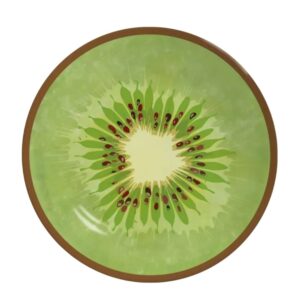 Prato de Sobremesa de Cerâmica 21cm Coup Kiwi Frutas Tropicais Alleanza
