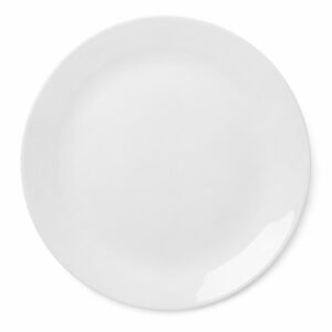 Prato Raso de Vidro Branco Opalino 27cm Essenza Rojemac