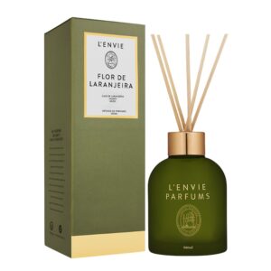 Difusor de Perfume Flor de Laranjeira Floral Cítrico Aromatizador com Varetas 200ml Lenvie