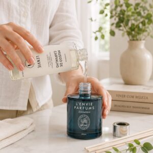 Kit 2 Refil Difusor De Perfume Musgo De Carvalho Aromatizador com Varetas Lenvie 200ml