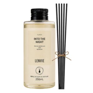 Refil Difusor de Perfume Into The Night Lenvie Aromatizador com Varetas 250ml