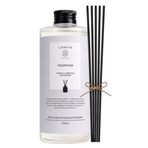 Refil de Difusor de Perfume Fountain Aromatizador com Varetas Lenvie 200ml