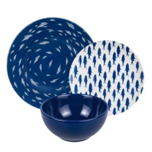 Jogo Jantar Cerâmica 12 Peças Mesa Posta Pratos Bowls Moderno Chosen Em Casa Tem