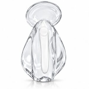 Imagem Nossa Senhora Santa Off White Branco Cristal Murano 15cm Decoração