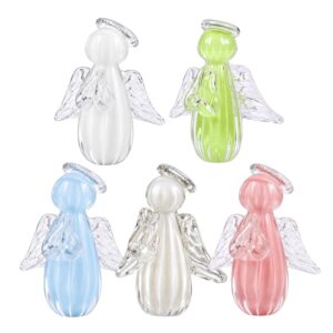 Anjinho Uriel Mini Anjo Cristal Murano Lembrancinha Batizado Primeira Comunhão 6cm