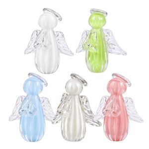 Anjinho Uriel Mini Anjo Cristal Murano Lembrancinha Batizado Primeira Comunhão 10cm